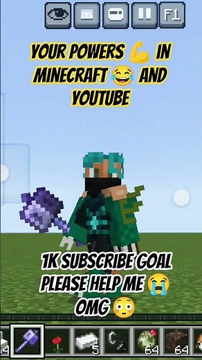 😳 OMG 😱 My Real Power in Minecraft 💥 | From Zero to Legend || your powers in Minecraft and youtube