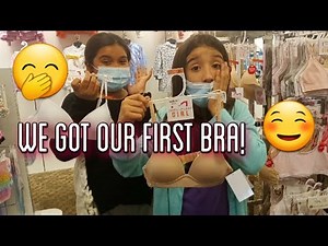 We got our 1st bras 😃 we were embarrassed!😳