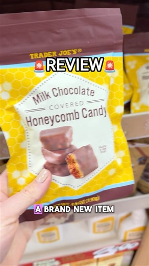 🚨 IRRESISTIBLE CHOCOLATE HONEYCOMB CANDY 🚨 you won’t be able to put these down! The perfect blend of creamy and crunchy texture and made with real sugar and honey 🍯 reminds me so much of a butterfinger. A staple at Trader Joe’s, you can find these on the shelves for $3.39. Have you given these delicious treats a try? #traderjoes #traderjoesfinds #foodreview #honeycomb #chocolatecandy #traderjoeslist | Trader Joe's List