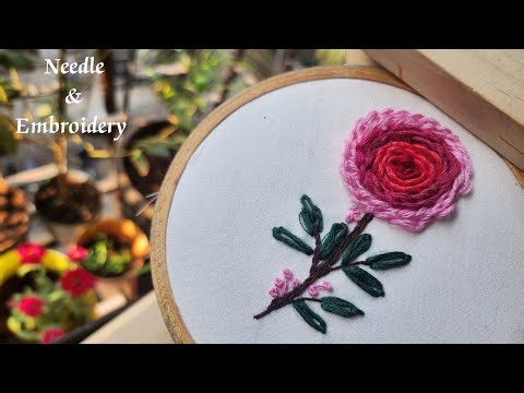 Easy Beautiful Embroidery work//Needle&Embroidery
