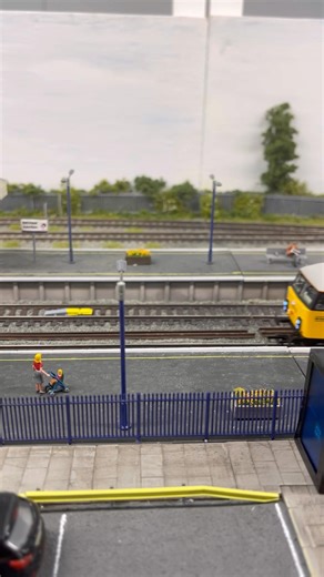 Two class 69s on a model railway at the Bournemouth Model Railway Show