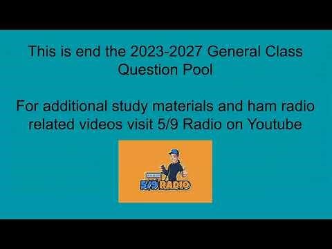 2023-2027 General Class Question Pool Video 8 #hamradio #hamharder