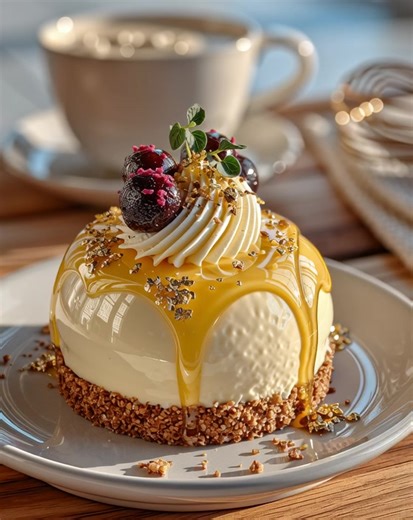 This Saffron and White Chocolate Entremet is a masterpiece of flavor and texture. Here is a detailed recipe to guide you through its creation. The key to a perfect entremet is preparation and precision. We'll build it in reverse, starting with the core gelée. Overall Notes Yields: One 7-inch or 8-inch dome entremet (about 10-12 servings). Special Equipment: A half-sphere silicone mold (e.g., 7-inch diameter), a stand or hand mixer, a candy thermometer (for the mousse), and a food processor. Prep