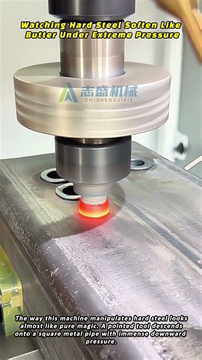 Watching Hard Steel Soften Like Butter Under Extreme Pressure