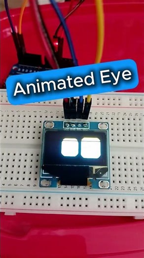 Animated robot eye using arduino on OLED display #arduino #arduinoproject #fyp #diy #miniproject