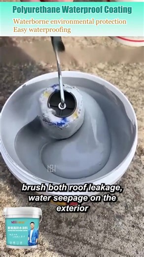 🍃🔰 Eco-Friendly Polyurethane Waterproofing and Leak Repair Coating is a high-quality solution for protecting and repairing a wide variety of surfaces against water damage and leaks. ✨💧 This environmentally friendly coating is formulated using advanced polyurethane technology for long-lasting, reliable waterproofing performance. 🛡️🏠 Whether sealing a roof, basement or any other leak-prone area, this coating provides superior waterproofing protection and ensures a long-lasting waterproof seal