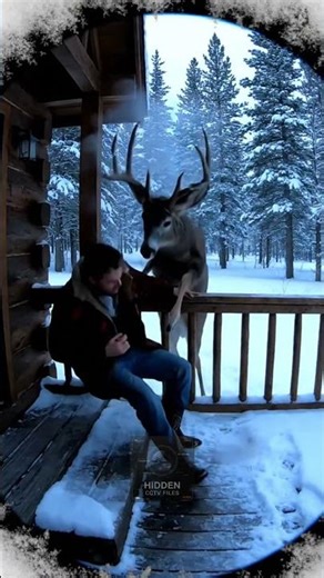 CCTV Captures Deer Attack Followed by Shadow Entity U.S. Forest Cabin | Real Footage of a Terrifying