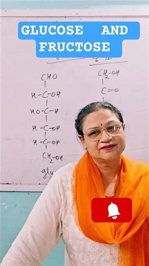 Structure of Glucose and Fructose#chemistry #shorts #motivation #study #education #viral #ytshorts