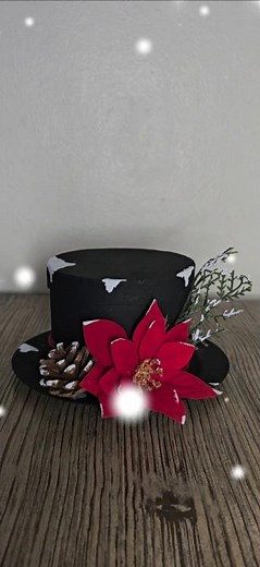 Dollar Tree 🎄 Craft Snowman Hat #crafts #christmas #christmasdecor #dollarstorediy #diy