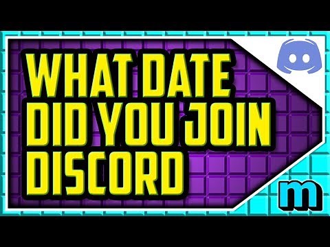 How To Check When You First Joined Discord 2018 (QUICK & EASY) - Discord account creation date