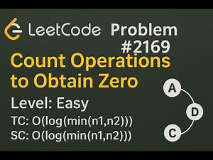 LC 2169 [count operations to obtain zero] Easy Solution | C++