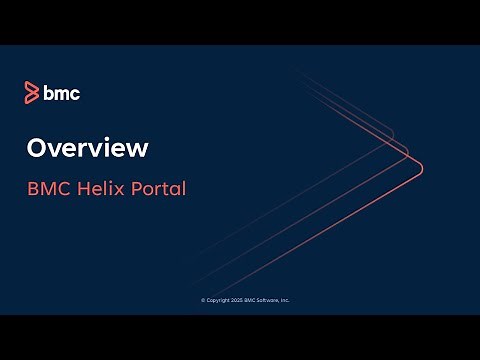 Overview of BMC Helix Portal