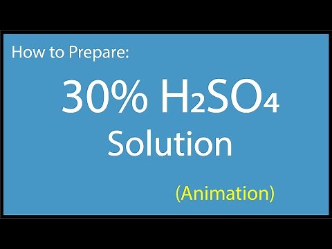 How to prepare 30% solution of h2SO4 | 30% HCL solution of 98% h2SO4 | 30 percent h2SO4 solution