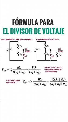 DIVISOR de VOLTAJE calculo #electronic