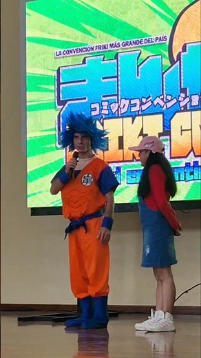Goku and Arale at Geek Con 2026 #cosplay #dragonball #drslump #dragonballcosplay