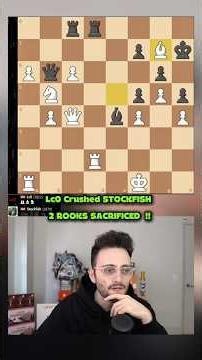 Lc0 Crushed STOCKFISH: 2 ROOKS SACRIFICED !!