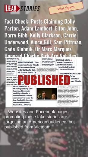 Fact Check: Posts Claiming Various Celebrities Honored Charlie Kirk Are Not Real