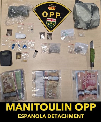 Seatbelt stop in Espanola leads to three arrests, drug seizures