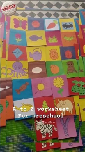 A to z letter worksheets done by Miss Fareeha