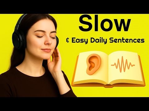 Daily Routine English Sentences Slow Listening & Speaking Practice (A1–A2) | English Podcast