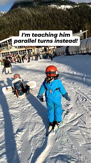 Kid only wants to ski parallel? go for it! Just learn what's developmentally appropriate re: stance.