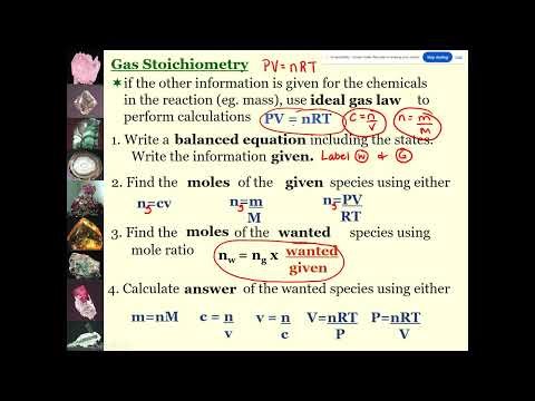 Chemistry 20 - Stoich Lesson 5 - Gas Stoichiometry