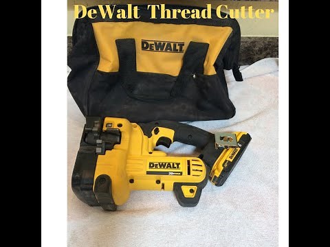 TOOL REVIEW. DeWalt 20V Thread Rod Cutter Cordless DCS350 #DeWalt #All Thread #Threaded Rod