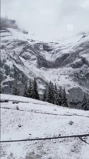 Season’s first snow falls on Swiss Alps