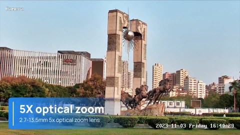 VIKYLIN 8MP Full Color Varifocal PoE IP Camera, Outdoor 4K Bullet Camera with 5X Optical Zoom 2.7~13.5mm Lens,Human/Vehicle Detection, Smart Dual Light, Bulit-in Mic, MicroSD(256GB), IP67