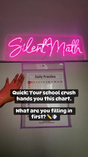 Comment CHART for my ✖️➗sheets 🧮 ✏️ #multiplication #mathfacts #division #math #stem #missarlene #silentmath | Silent Math Miss Arlene
