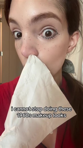 don’t mind the tissue | 60s makeup