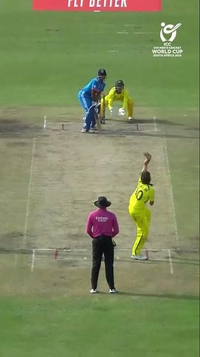 Raf MacMillan cleans up Raj Limbani 💥 #U19WorldCup #INDvAUS #Cricket