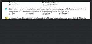 Between the plates of parallel plate condenser there is 1 \math... | Filo