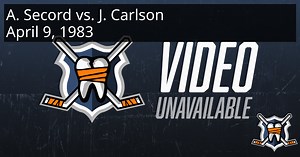 Al Secord vs. Jack Carlson, April 9, 1983 - Chicago Blackhawks vs. St Louis Blues | HockeyFights