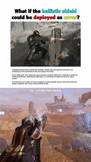 The Evolution of Ballistic Shield would be Wild - Helldivers 2