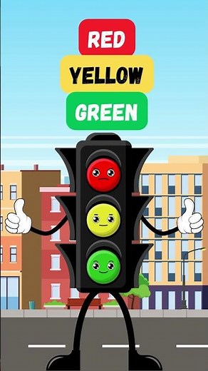 Traffic Light Rhyme! Learn Red, Yellow, Green for Kids #signal #rhymes #kindergarten