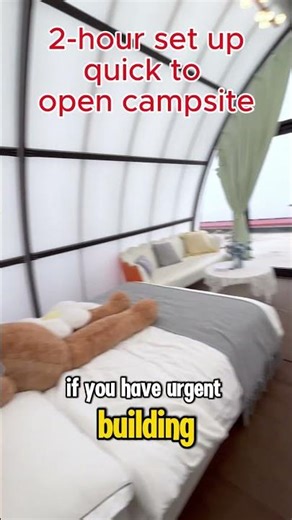 Would you like to quickly open a campsite with this luxury triangle cabin