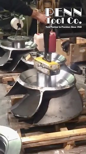 3.9K views · 72 reactions | Tapping a HUGE Part with an Electric Tapping Arm! #machinist #metalworking #manufacturing | Penn Tool Co | Facebook