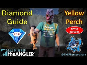 Yellow Perch Diamond Guide! Top Hotspot! USA Golden Ridge Reserve in Call of the Wild: The Angler