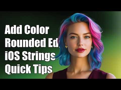 How to add background color and rounded corners for Strings in iOS?