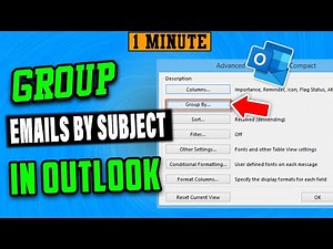 How to group emails by subject in Outlook (New Update)