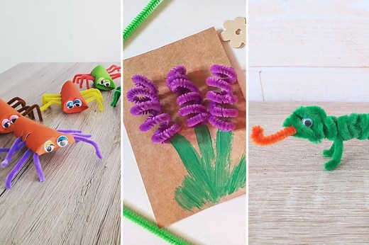 20 bricolages avec du fil chenille pour les enfants