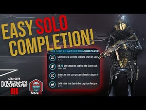 EASY Tier 1 Two Factor Authentication Mission Completion for Act 3 | Call of Duty MW3 Zombies