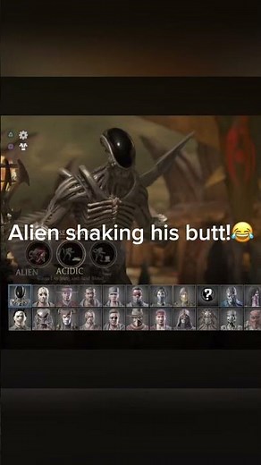 Alien shaking his butt💀🙏 #mortalkombatx