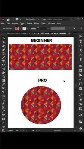 Adobe Illustrator 2026 – Easy Pattern Creation Tips & Tricks! (Pro Design Tutorial) #Shorts