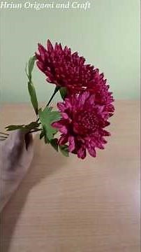 DIY Paper Flower Chrysanthemum | Easy DIY Tutorial #diy #paper #flowers