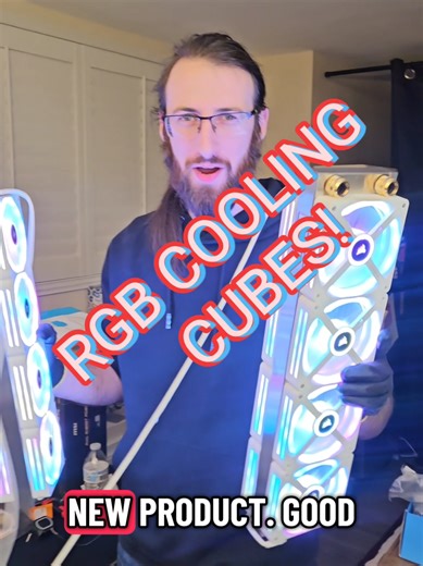 POV: Your $25K PC build has turned into a lightsaber battle 🔥⚡ These RGB cooling cubes go HARD (literally) 😂 #PCBuild #Lightsabers #RGBCoolingCubes #25kbuild