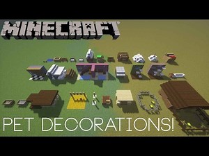 Minecraft: 30 Different Pet Decorations!