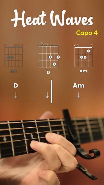 Heat Waves Guitar Tutorial - Glass Animals - Heat Waves Guitar Lesson