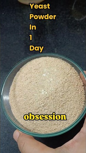 Making Dry Yeast Powder in 1 Day is a Child's Play?#shortsfeed
